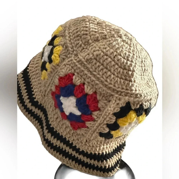 New Hand Crochet Unisex Granny Squares Bucket Hat main image 10
